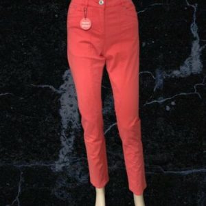 Yest Carmine Red Ghingum Trousers