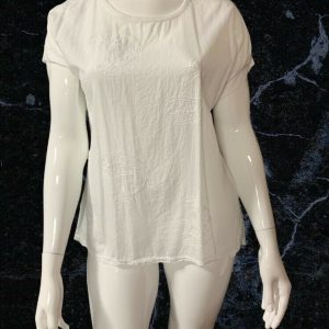 Love My Fashions White Paisley T Shirt One Size