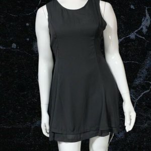 Paisie Sleeveless Black Skater Dress Size 14