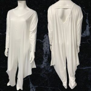 White Loose Floaty Jumpsuit Size 2XL ( Uk 20 )