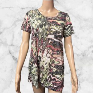 Yest Gackle Blush Pink/Multi-Coloured T-Shirt Size 8