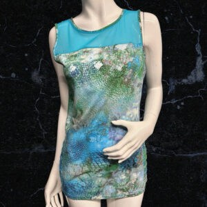 Yest Ismene Turquoise & Multi Vest Top Size 10