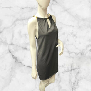 Black/Gold Keyhole Slip Dress Size L ( Uk 12/14)