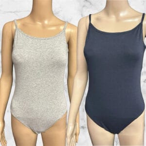 Iris & Lilly Twin Pack Of Bodysuits In Blk & Melange Size L ( Uk 14 )
