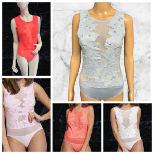 Cherry Koko / Luc-ce Floral Mesh Bodysuit
