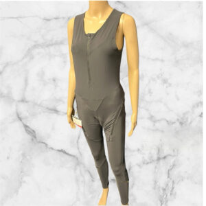 Decathlon Black All In One Sleeveless Zip Front Suit Size 14