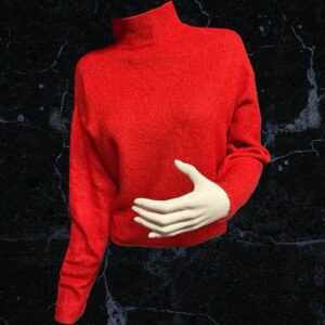 Primark Red High neck Short Long Sleeved Jumper Size 4/6
