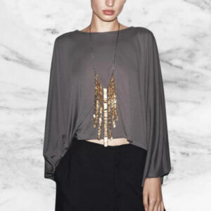 Zara Grey Long Sleeved Floaty Tunic Size S ( Uk 10 )