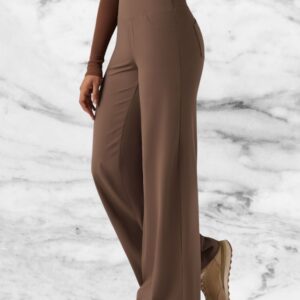 Halara Day Stretch High Waisted Tummy Control Wide Leg Yoga Trousers with Pockets Size XL(Uk 20)