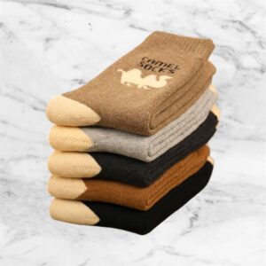 Pack Of Five Camel Socks Up to Size 5