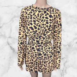 Boohoo Animal Print Playsuit Size 14